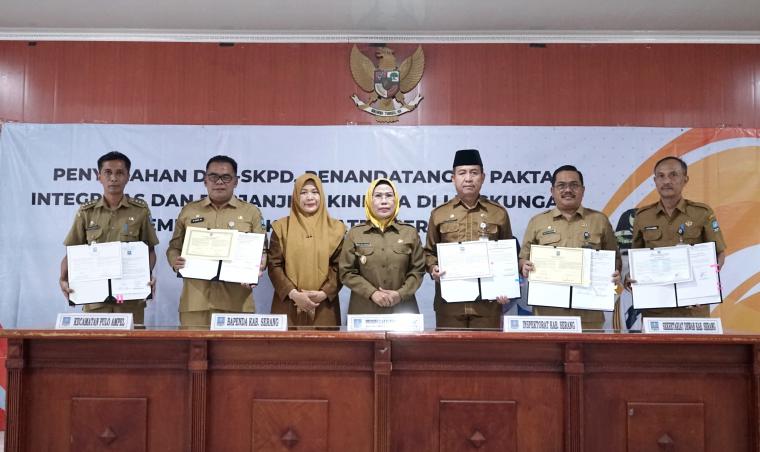 Diperkuat Pakta Integritas Bupati Serang Genjot Efektivitas Anggaran