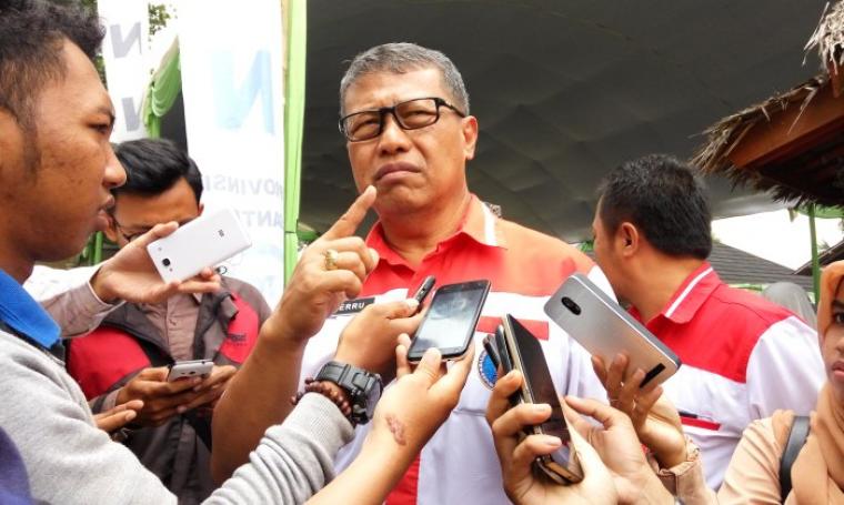 Kepala Badan Narkotika Nasional (BNN) Provinsi Banten, Kombes Pol Herru Febrianto saat memberika keterangan kepada wartawan. (Foto:TitikNOL)