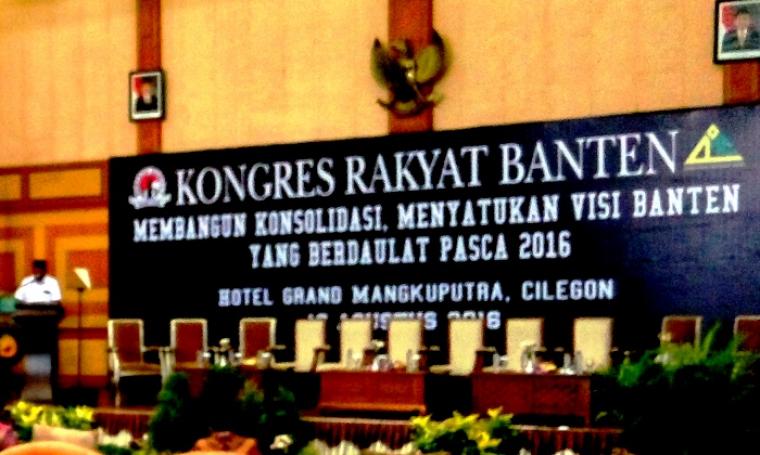 Kongres Rakyat Banten dalam konsolidasi rakyat Banten, di Kota Cilegon, Rabu (10/8/2016). (Foto: TitikNOL)