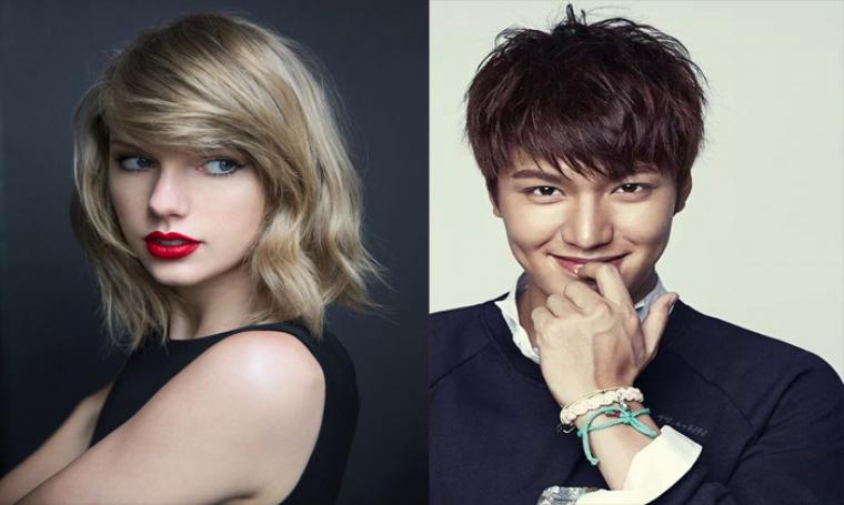 Taylor Swift dan Lee Min Ho. (Dok: net)