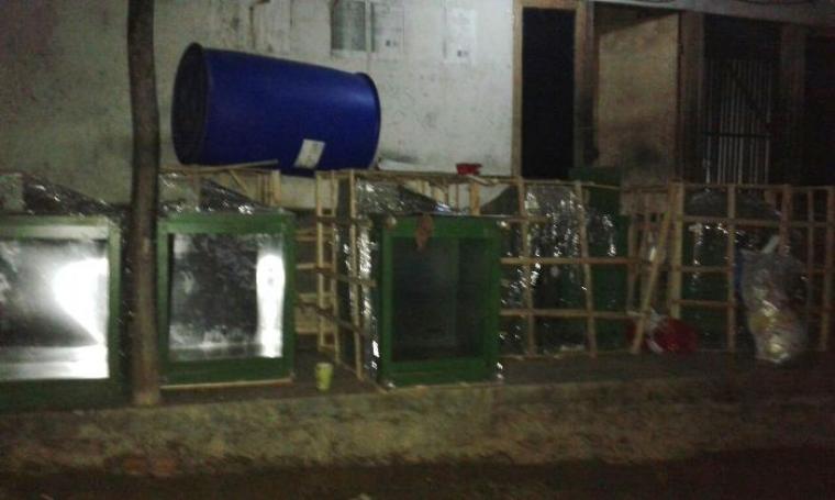 Mesin hidrolik milik pabrik ban vulkanisir di Lebak yang ditemukan adanya barang bukti narkotika jenis sabu. (Foto: TitikNOL)