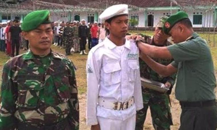 Latihan Bela Negara TNI bersama FPI di Lebak. (Dok: viva)