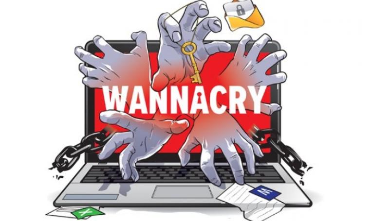 Ilustrasi Ransomware Wannacry. (Dok: Jawapos)