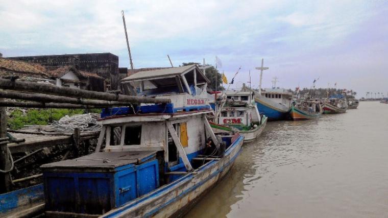 Sejumlah perahu milik nelayan di Binuangeun saat sedang sandar. (Dok: net)