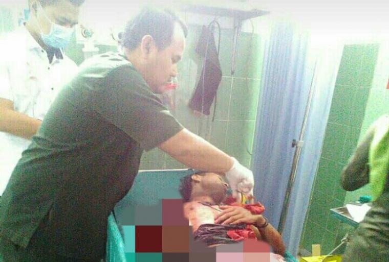 Azis Suherdi korban kecelakaan kerja di pabrik Gypsum PT. Aplus Pacific Rangkasbitung. (Foto: Istimewa)