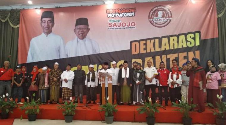Suasana deklarasi relawan Sajojo Banten. (Foto: TitikNOL)