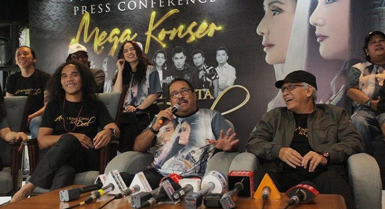 Press Conference Mega Konser Akhir Kisah Cinta Si Doel di Jakarta, Senin (13/1/2020). (Dok: Antara)