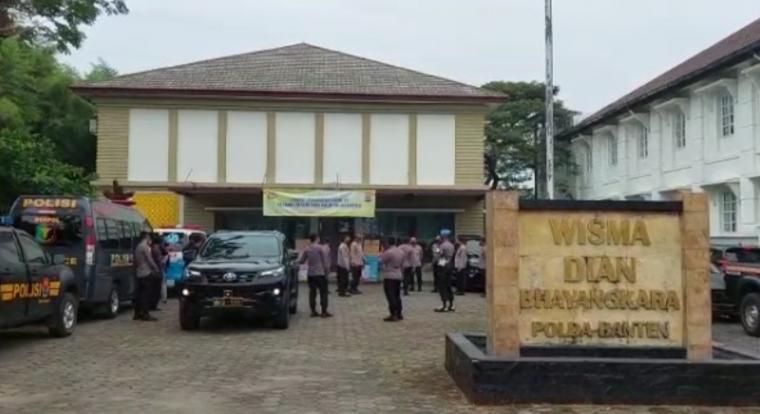 Wisma Dian Bhayangkara, di Jalan Bhayangkara, Cipocok Jaya, Kota Serang yang dijadikan tempat isolasi mandiri personel Polda Banten. (Foto: TitikNOL)
