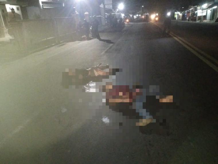 korban kecelakaan maut di Jalan Raya Serang-Jakarta. (Foto: TitikNOL)