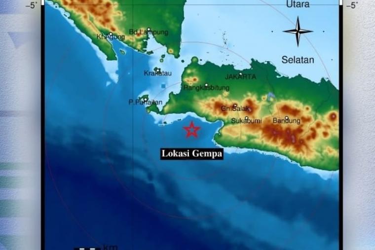 Peta gempa bumi (Foto: BMKG)