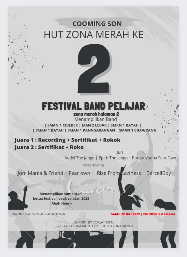 Poster festival Zona Merah (Ist)