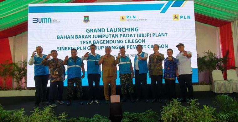 Grand Launching BBJP Plant TPSA Bagendung bertempat di Tempat Pembuangan Sampah Akhir (TPSA) Bagendung Cilegon, Selasa (29/11/2022). (Foto: Istimewa)
