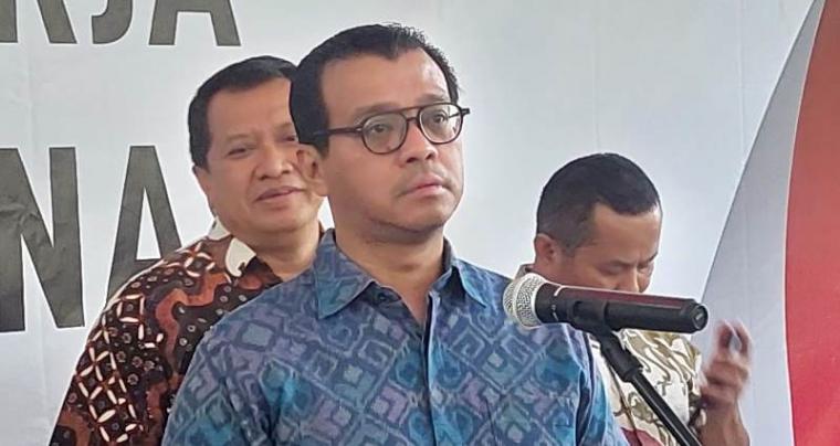Gubernur Lemhanas, Andi Widjajanto saat berkunjung ke Pemprov Banten. (Foto: TitikNOL)