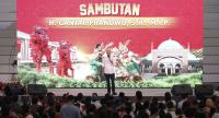 Suasana pelantikan kepala daerah di Pendopo Gubernur Banten, KP3B, Curug, Kota Serang.