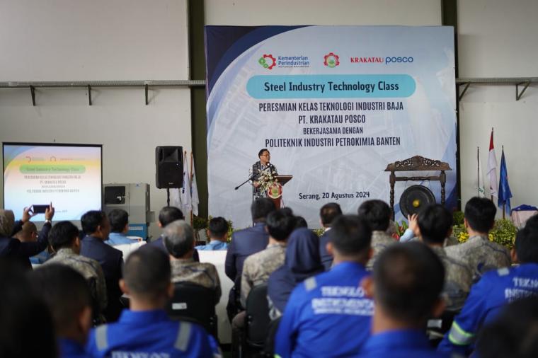 Peluncuran Kelas Teknologi Industri Baja oleh PT Krakatau Posco. (Foto: TitikNOL)