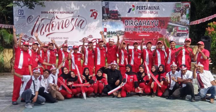 Mitra Pertamina di Serang saat menggelar lomba HUT RI ke 79