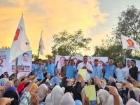 Bacalon Wali Kota Serang Syafrudin saat memberikan sambutan pada peringatan Maulid Nabi Muhammad SAW 1445 H. (Foto: TitikNOL)