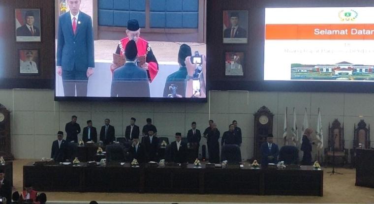 Pengumuman pergantian jabatan wakil ketua DPRD Banten